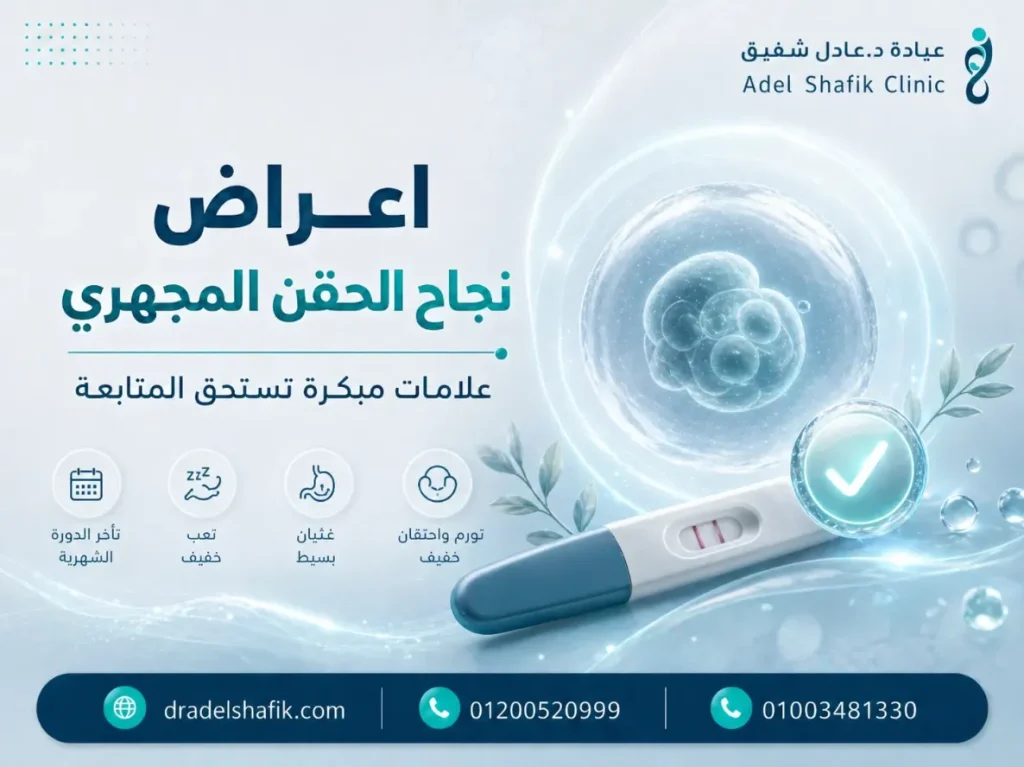 علامات واعراض نجاح الحقن المجهري