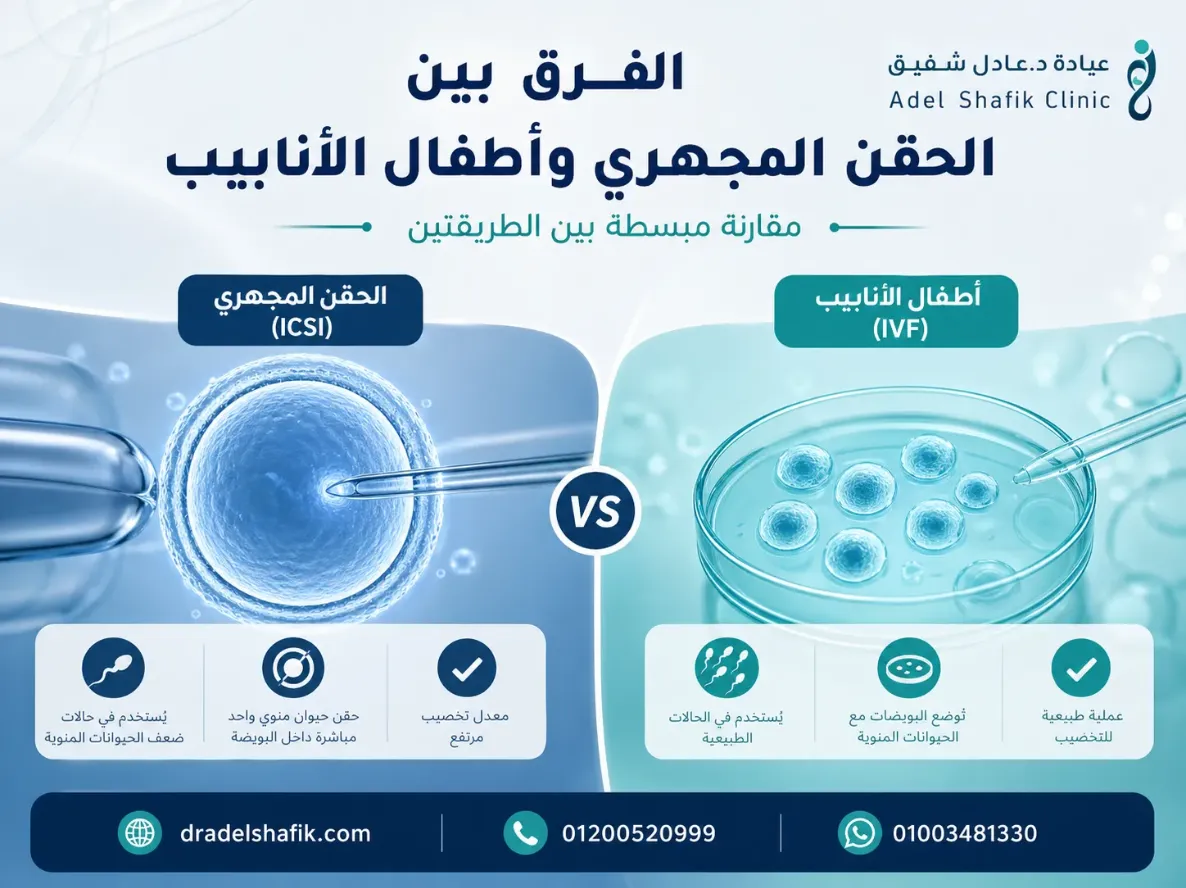 دليلك في الفرق بين الحقن المجهري وأطفال الأنابيب وأيهما أفضل