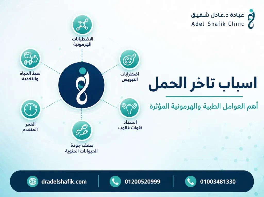 جميع اسباب تاخر الحمل وعلاجها مع دكتور عادل شفيق