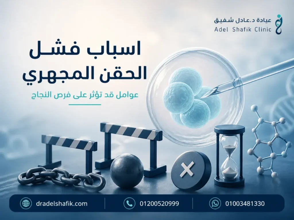 اسباب فشل الحقن المجهري
