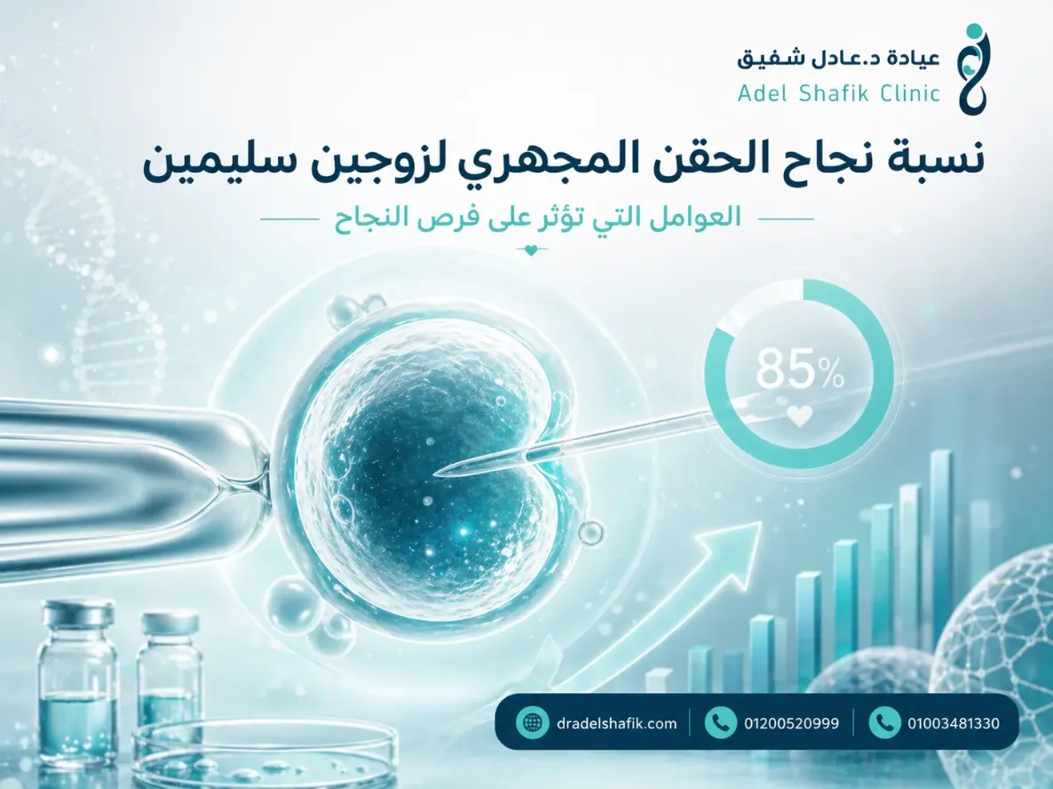 نسبة نجاح الحقن المجهري لزوجين سليمين 2026 الدليل الكامل 11عامل نجاح