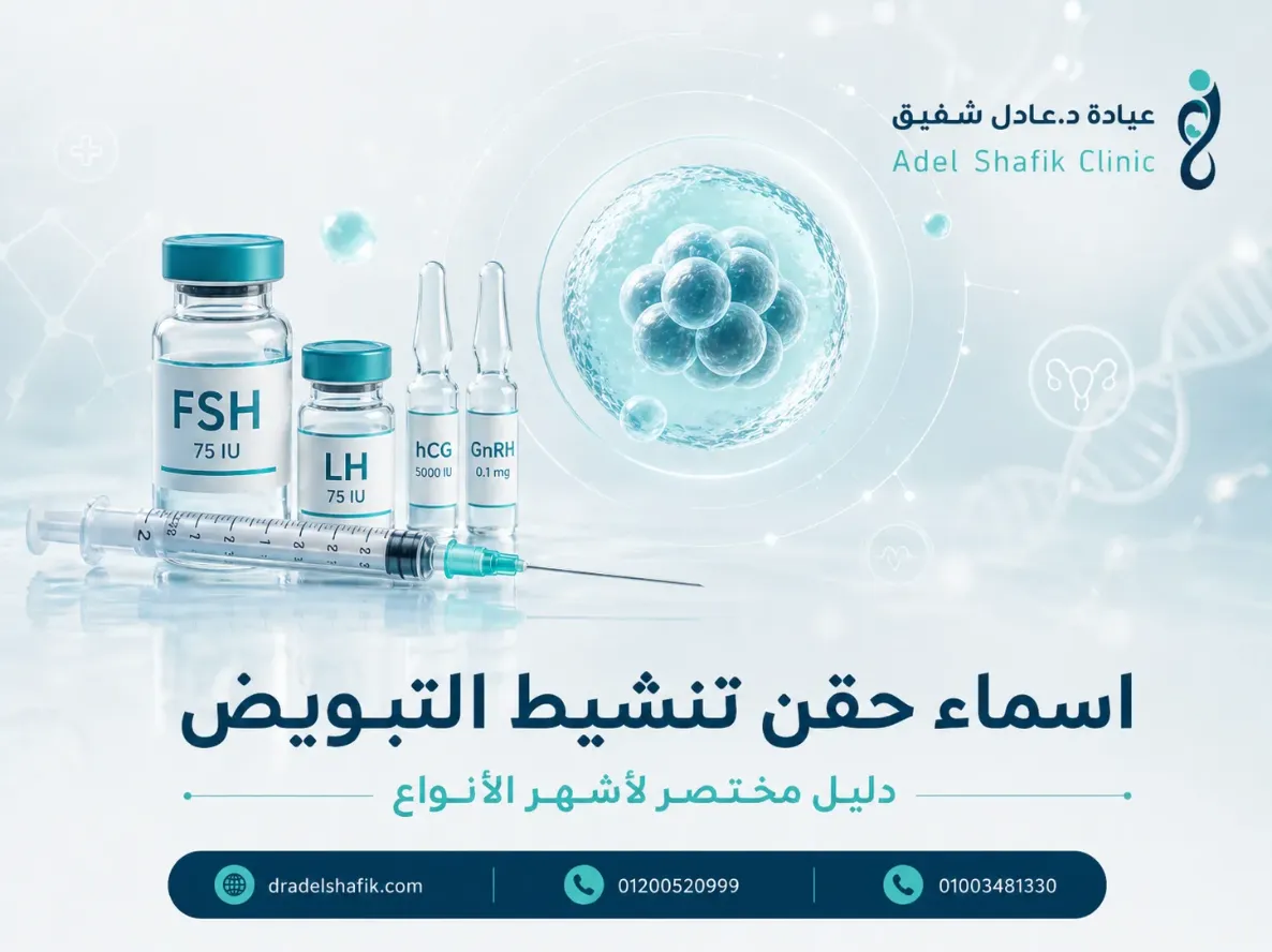 5 انواع واسماء حقن تنشيط التبويض للحقن المجهري | الدليل الشامل