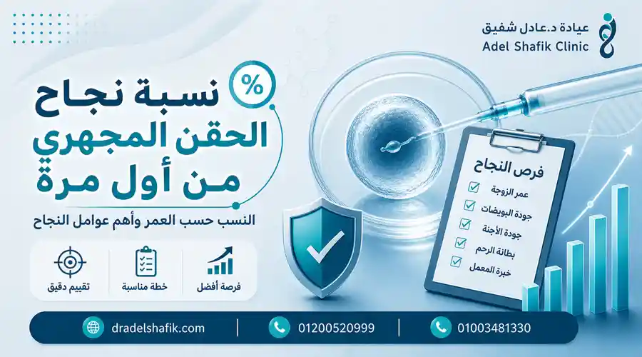 نسبة نجاح عملية الحقن لمجهري من اول مرة